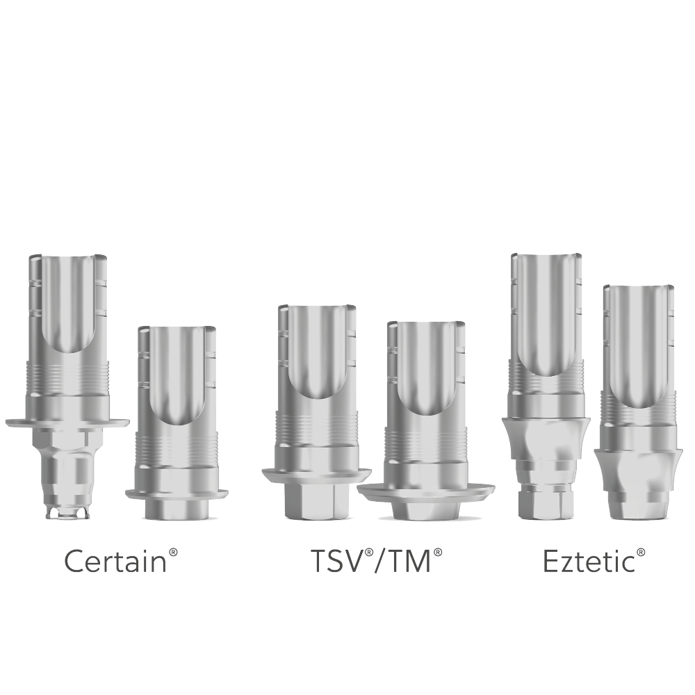 EZ® - TiBase à canal de vis désaxé