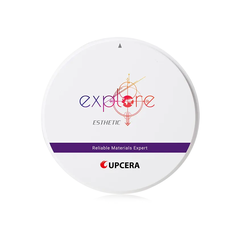Upcera Explore Esthetic – Disque zircone multicouche Ø 98