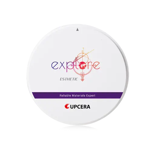 Upcera Explore Esthetic – Disque zircone multicouche Ø 98